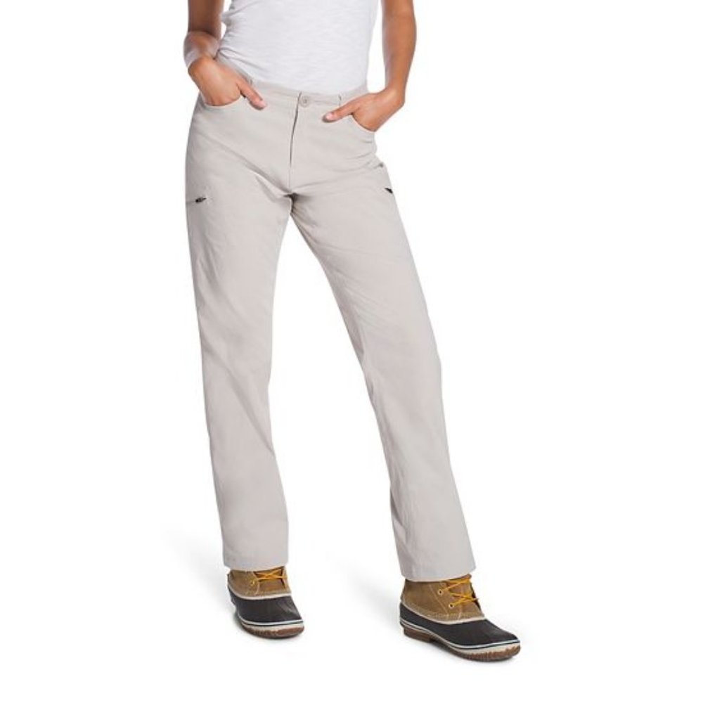 Women's Eddie Bauer Fleece Lined Ranier Pants Color: Pumice - Picture 1 of 2